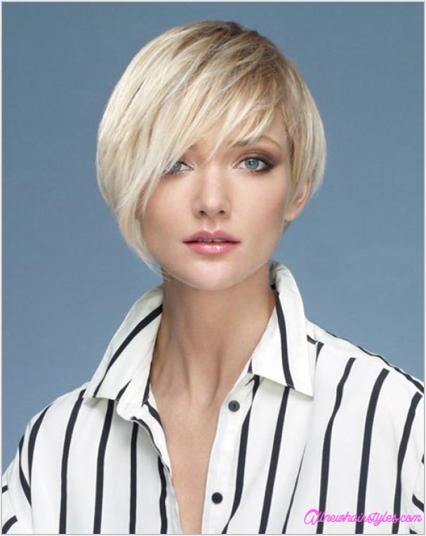 short asymmetrical haircuts round faces