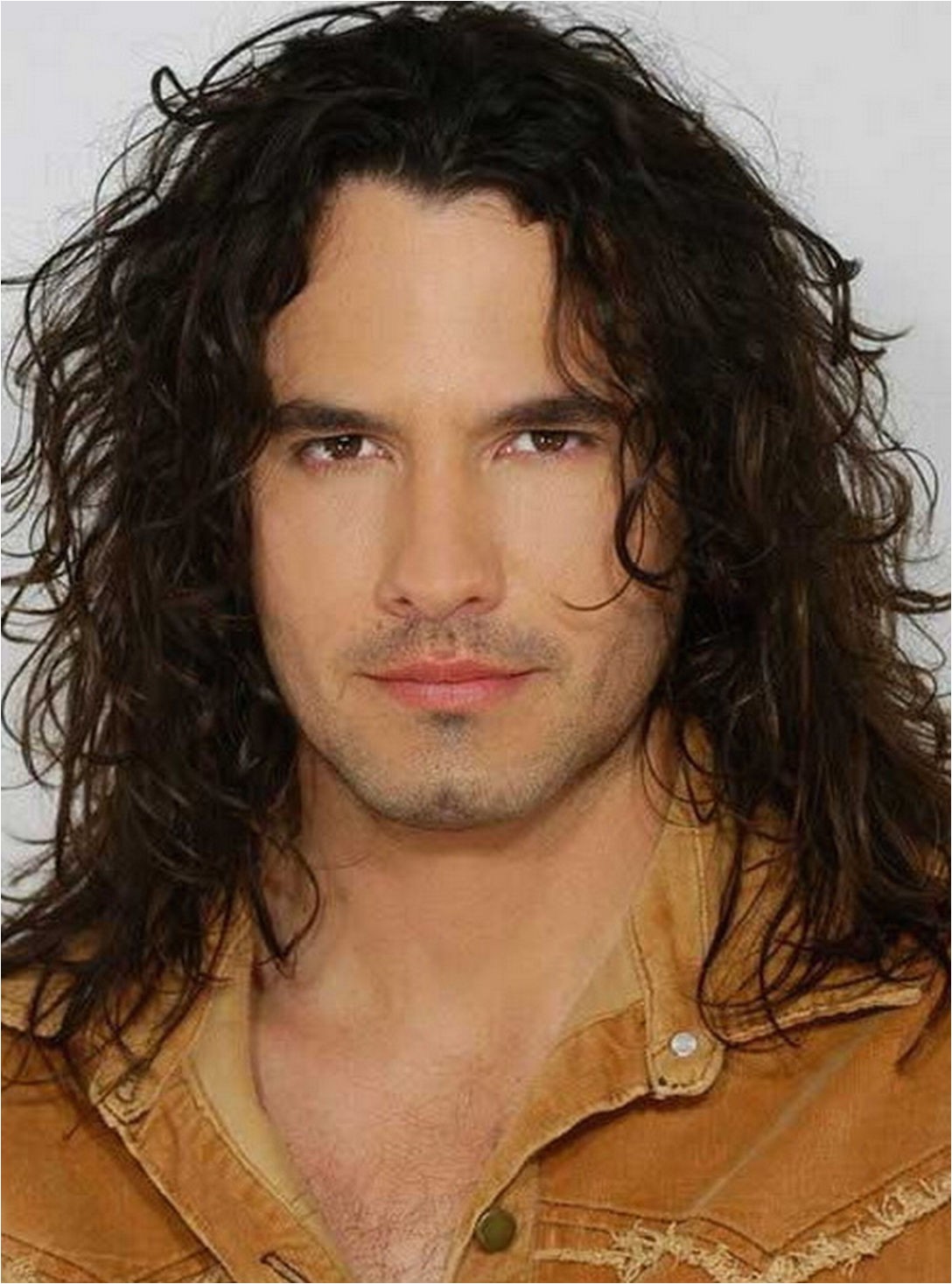 mens long curly hairstyles long