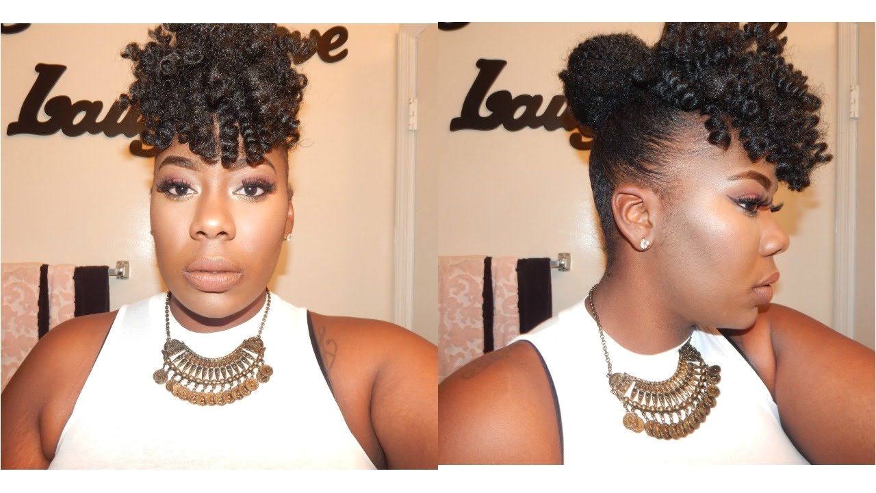 Faux Bang and Bun Tutorial Marley Hair