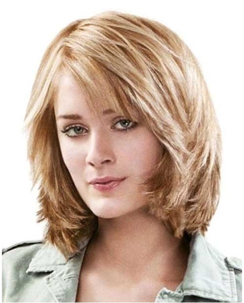 15 medium length bob with bangs