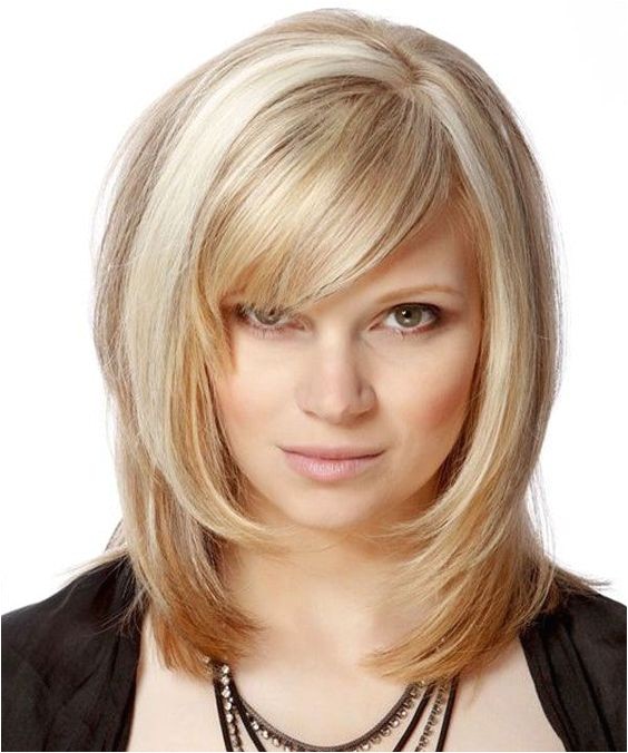 nice medium length hairstyles with bangs