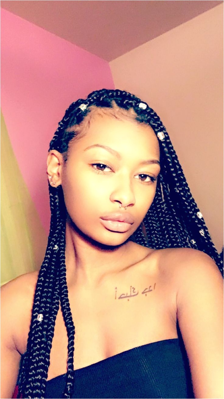 medium box braids hairstyles