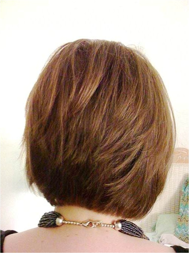 medium stacked hairstyle
