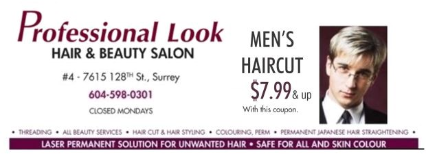 82 mens haircut at professional look hair beauty salon