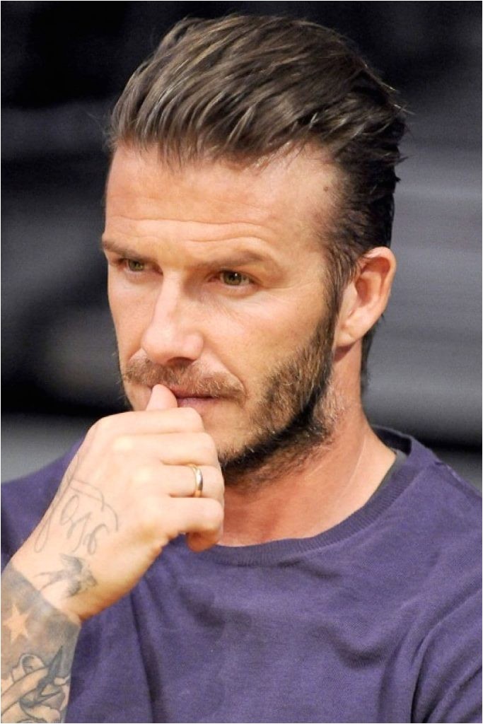 david beckham side part hairstyle