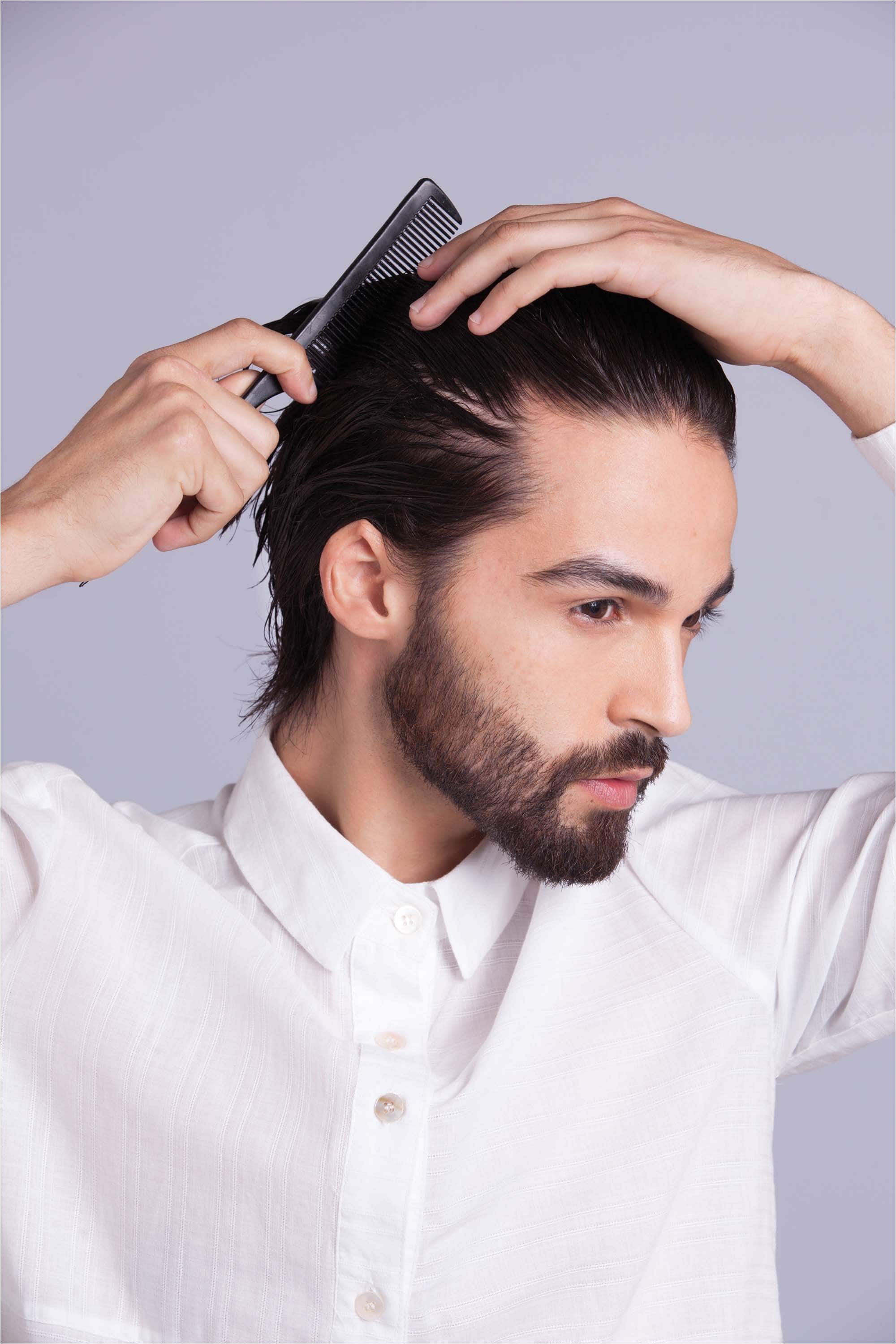 men hairstyle without gel