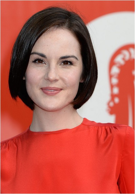 michelle dockery stacked bob hairstyle