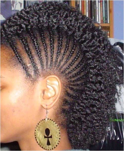 mohawk short hairstyles for black women