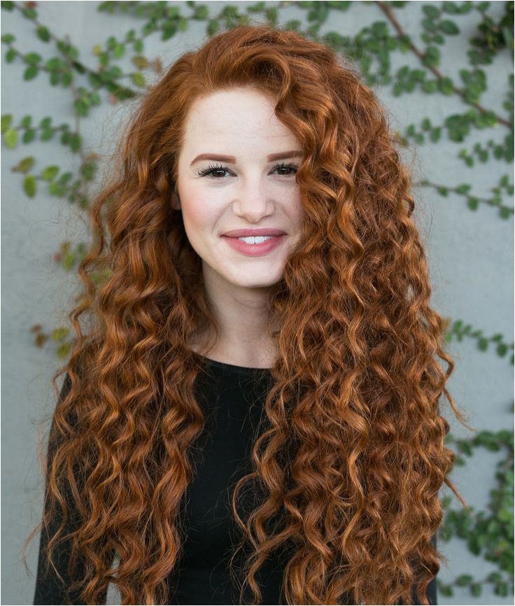 curly red hair