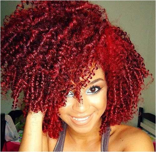 red curly hair