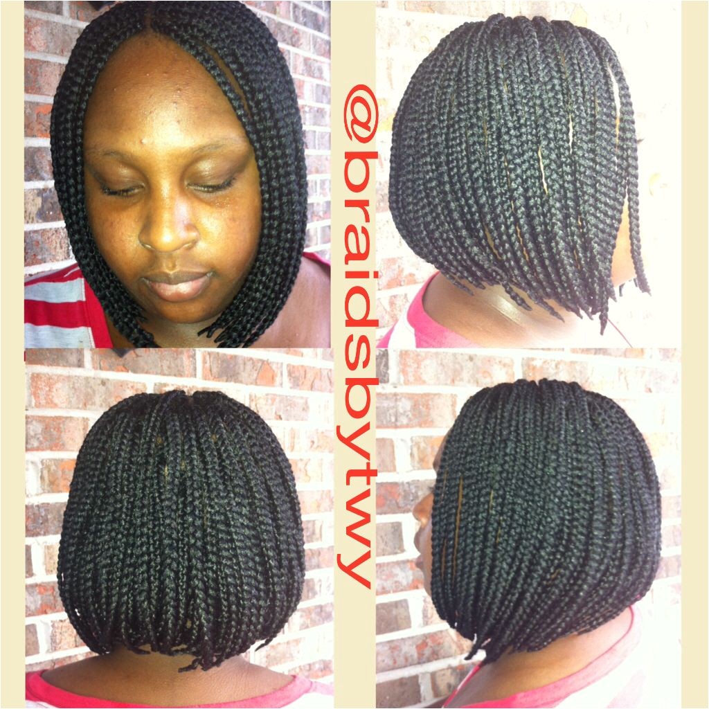 Old School braided bob or bob braids