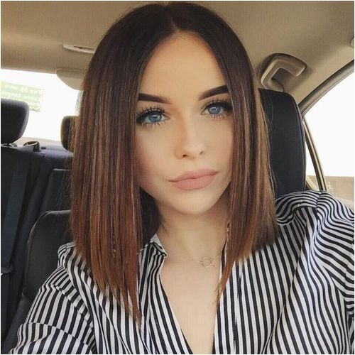 stunning one length bob haircuts