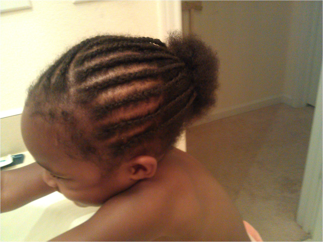 results of my 4th cornrow attempt on zs