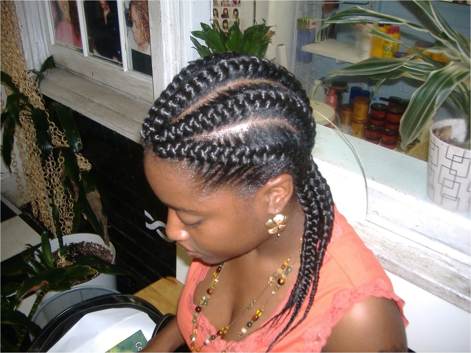 cornrow styles for gray hair