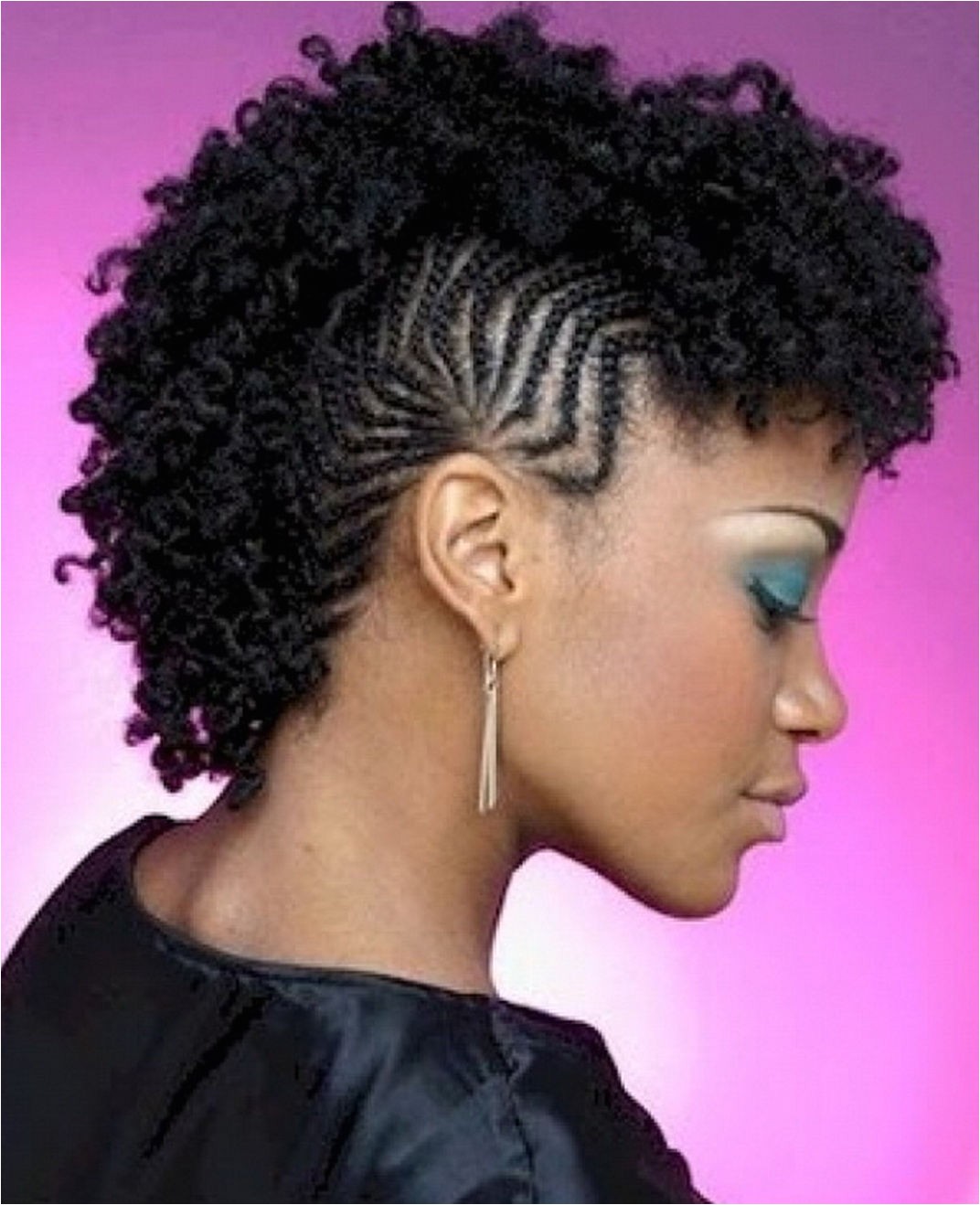 braided mohawk hairstyles for black hair with pictures