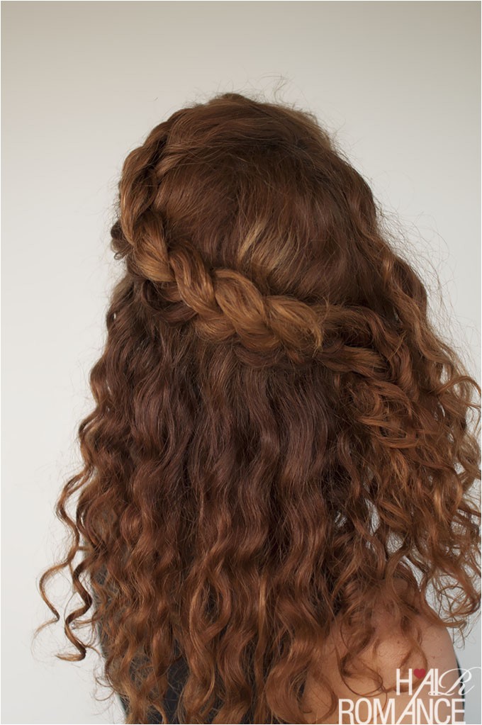 curly hair tutorial the half up braid hairstyle