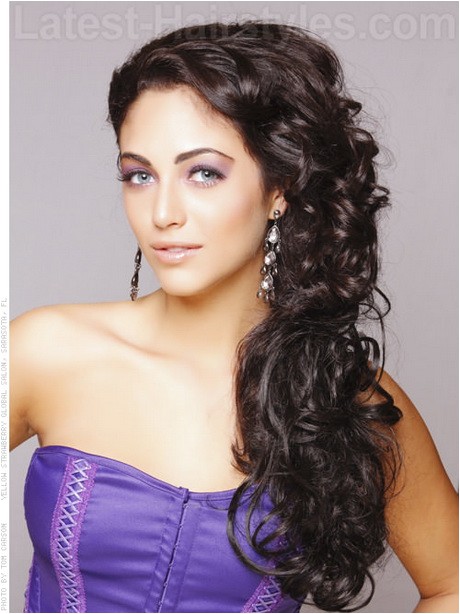prom hairstyles for thick curly hair