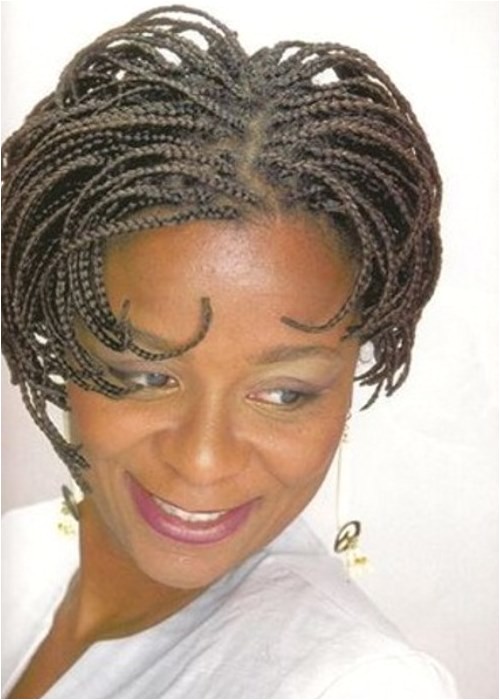 black braided hairstyles for short hair