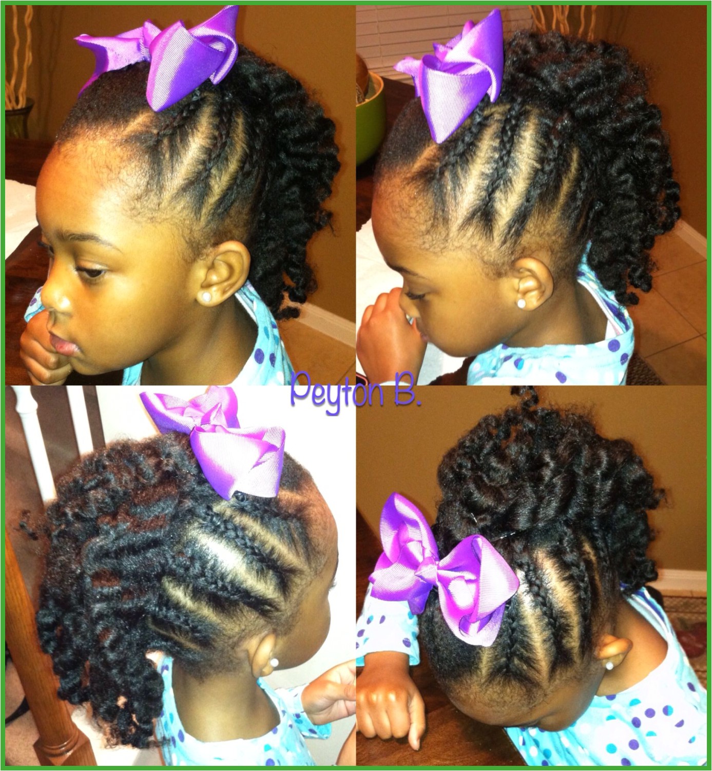 Braid Hairstyles Kids Braided Mohawk with Braidout In the Middle Natural Hairstyles for