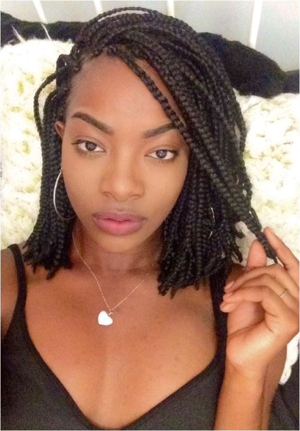 black braided hairstyles for short hair