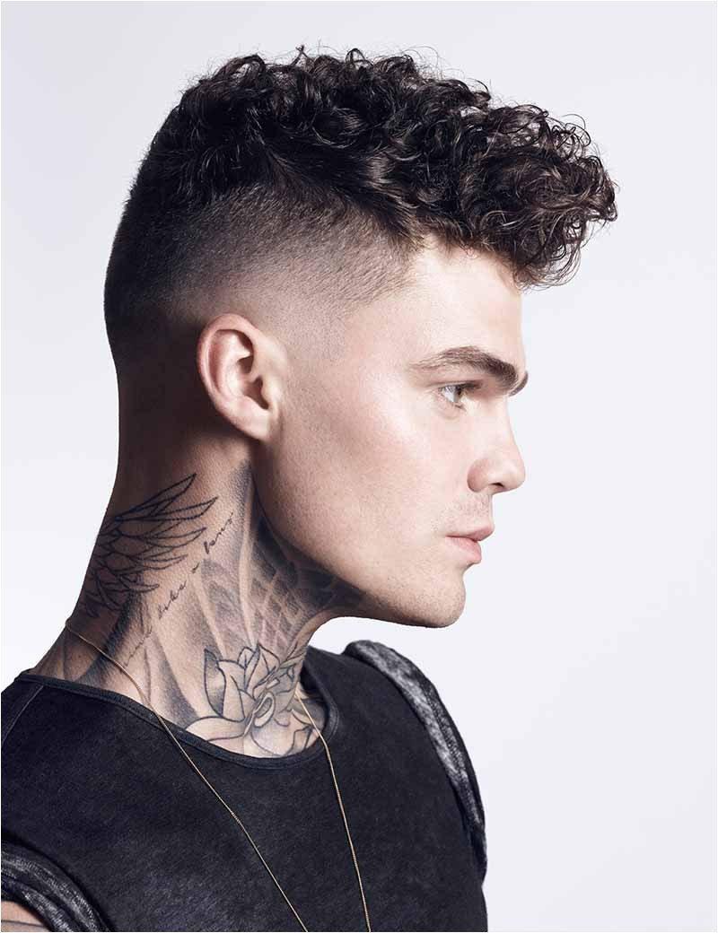 quiff hairstyle for men with a skin fade haircut