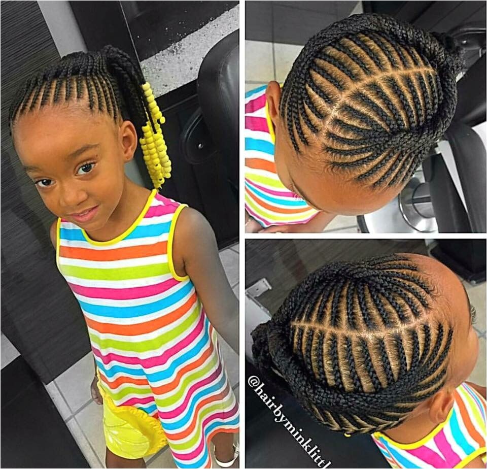 Kids braided ponytail