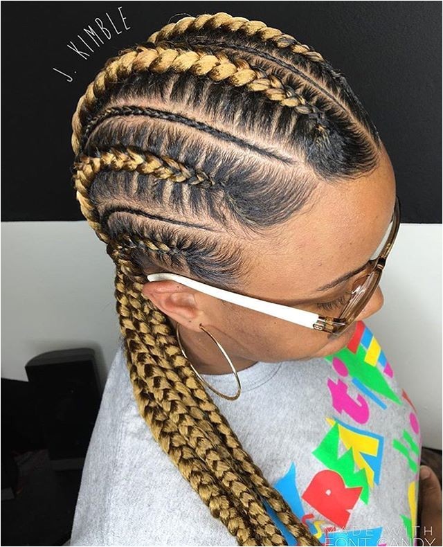 scalp braids with weave