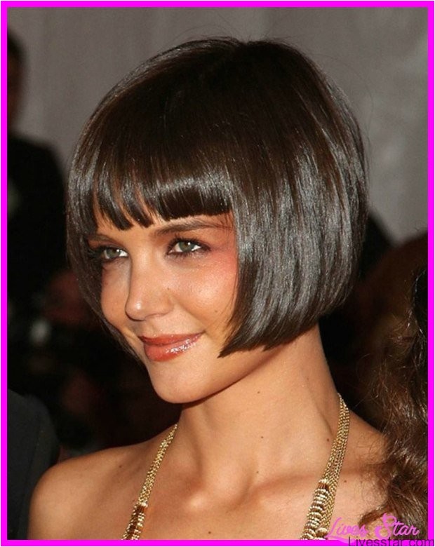 short bob haircut bangs