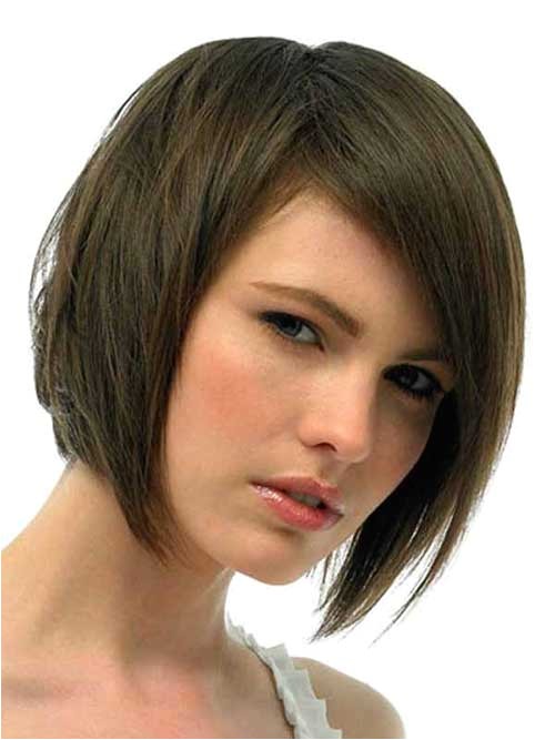 layered bob with bangs for thick hair
