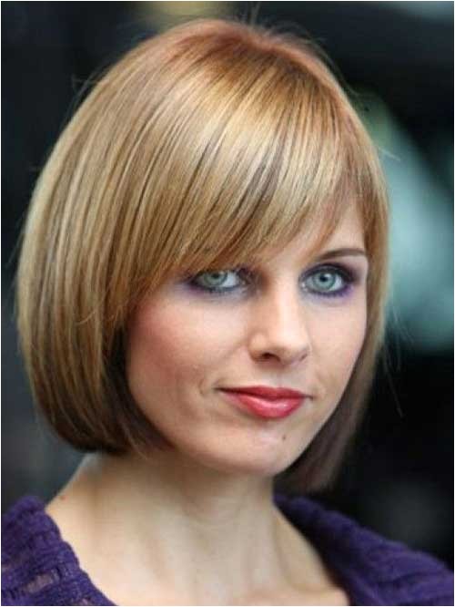 short straight hairstyles with bangs