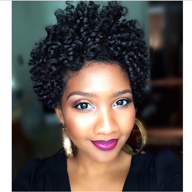 24 cute curly and natural short hairstyles for black women