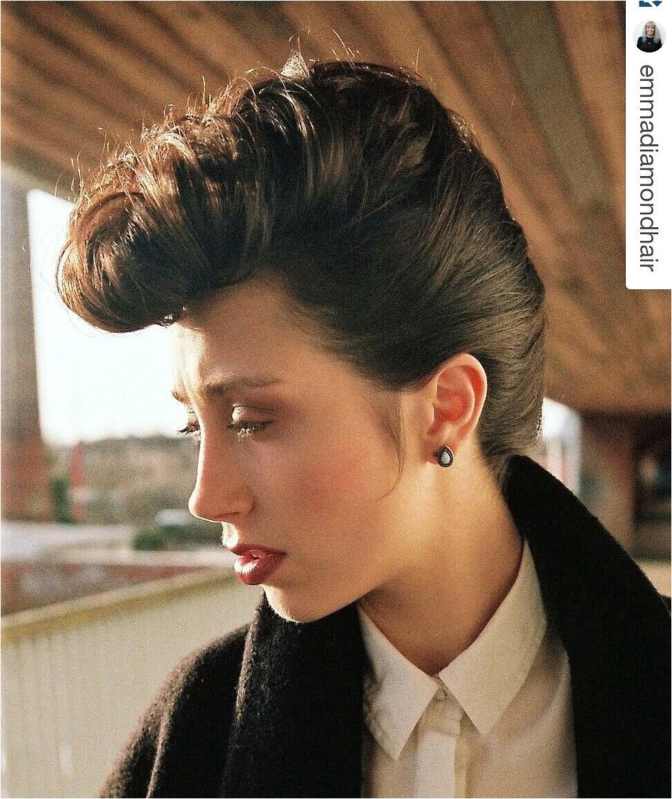 Repost emmadiamondhair with repostapp Absolutely loved creating this teddy girl style on kirstingribbin for a brief set by topshop for hair mastered