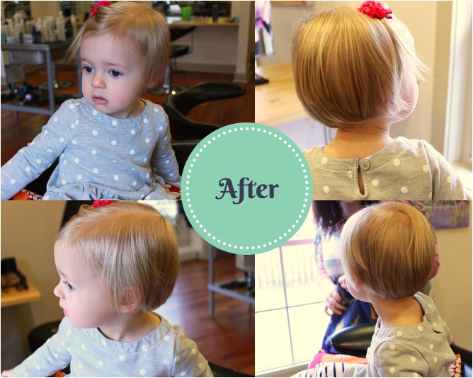 madelyns first haircut mullet to bob transformation