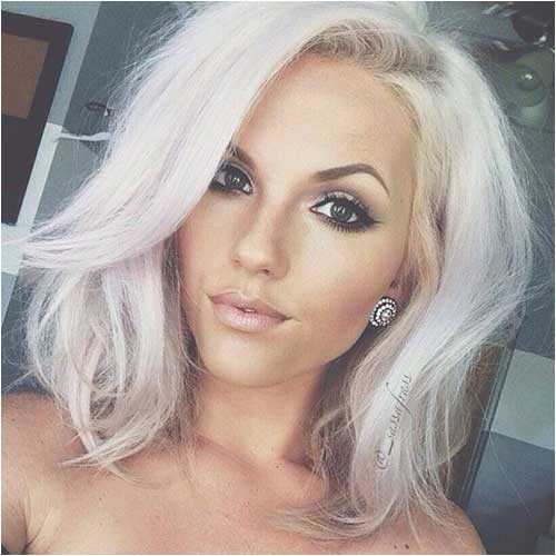 white blonde bob hairstyles