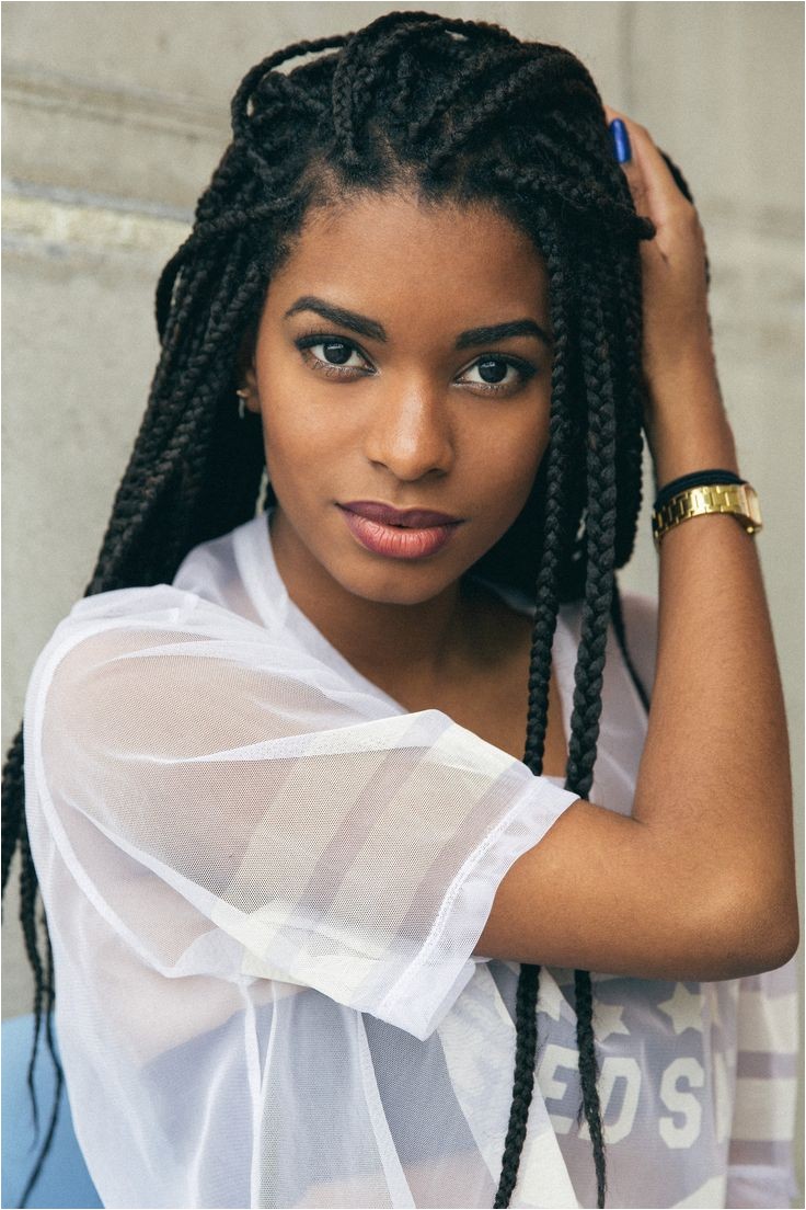 natural black braids hairstyles