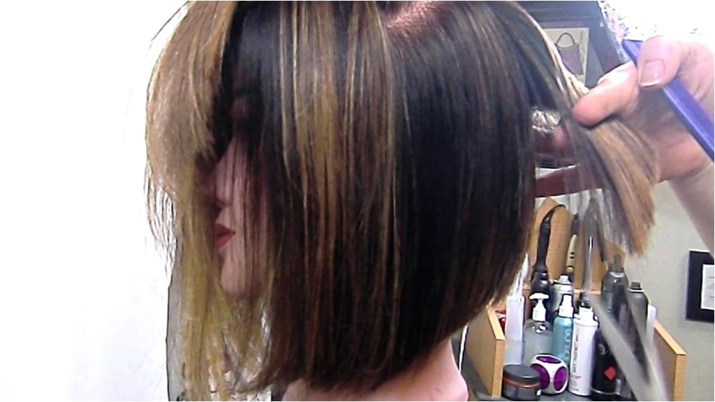 long inverted bob haircuts angled bob graduated and texturized youtube