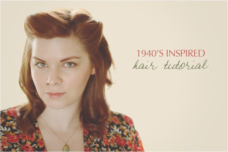 1940s inspired hair tutorial