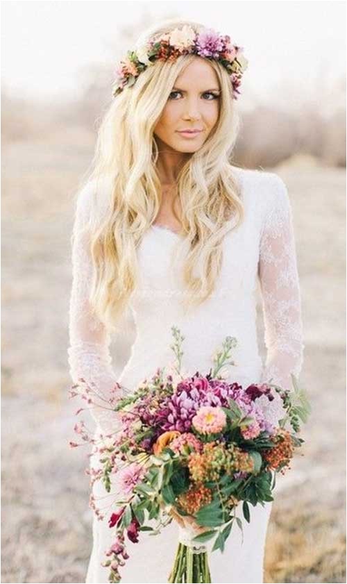 20 beach wedding hairstyles for long hair