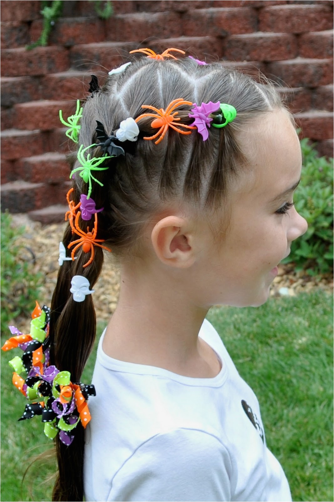 halloween hairdos spider rings