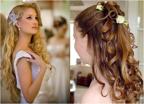 long curly hairstyles for wedding guests 2014