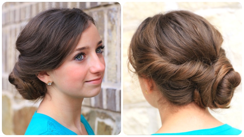 easy twisted updo