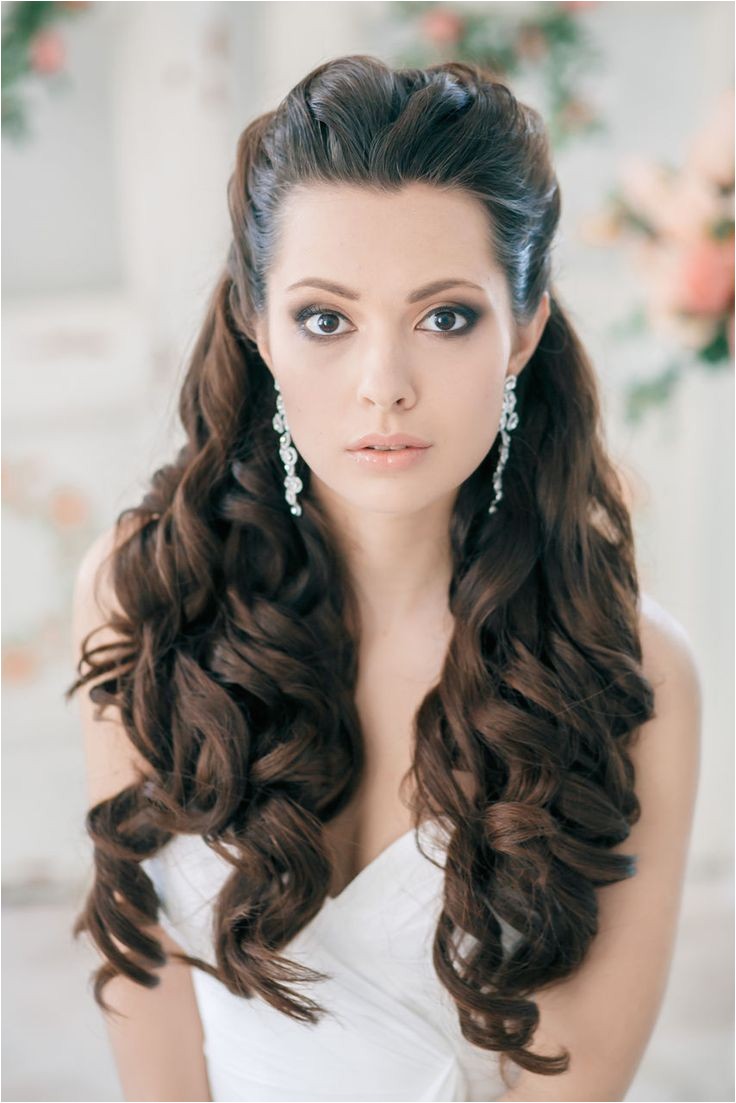 15 stunning half up half down wedding hairstyles with tutorial