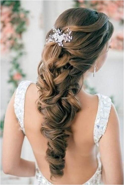 wedding hairstyles down curly for bride
