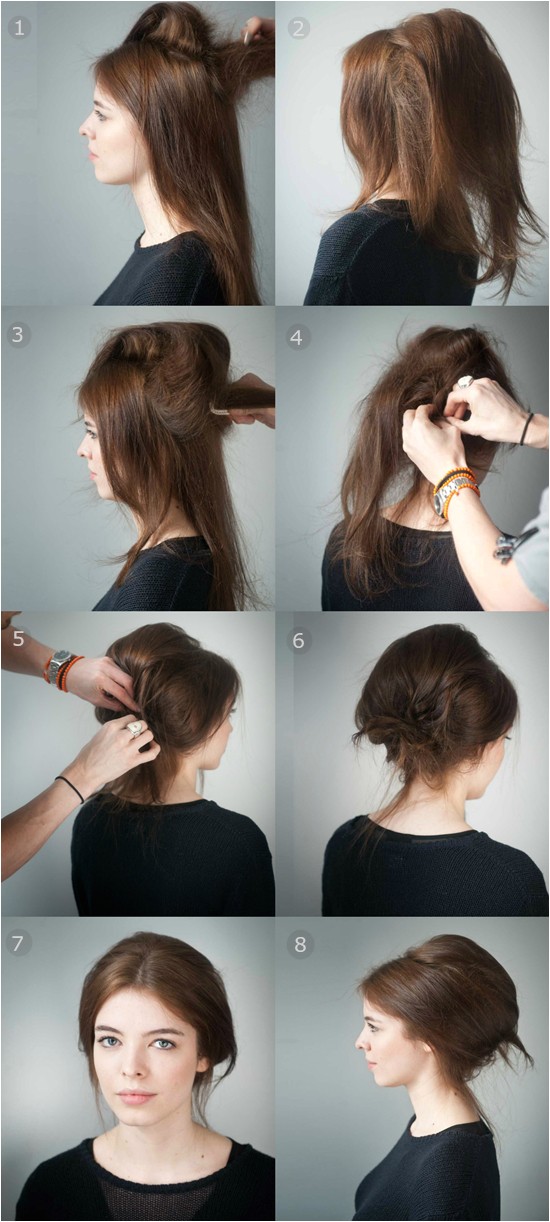 long straight high ponytail