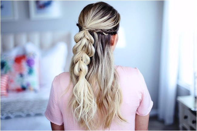 simple party hairstyles for long hair at home for beginners