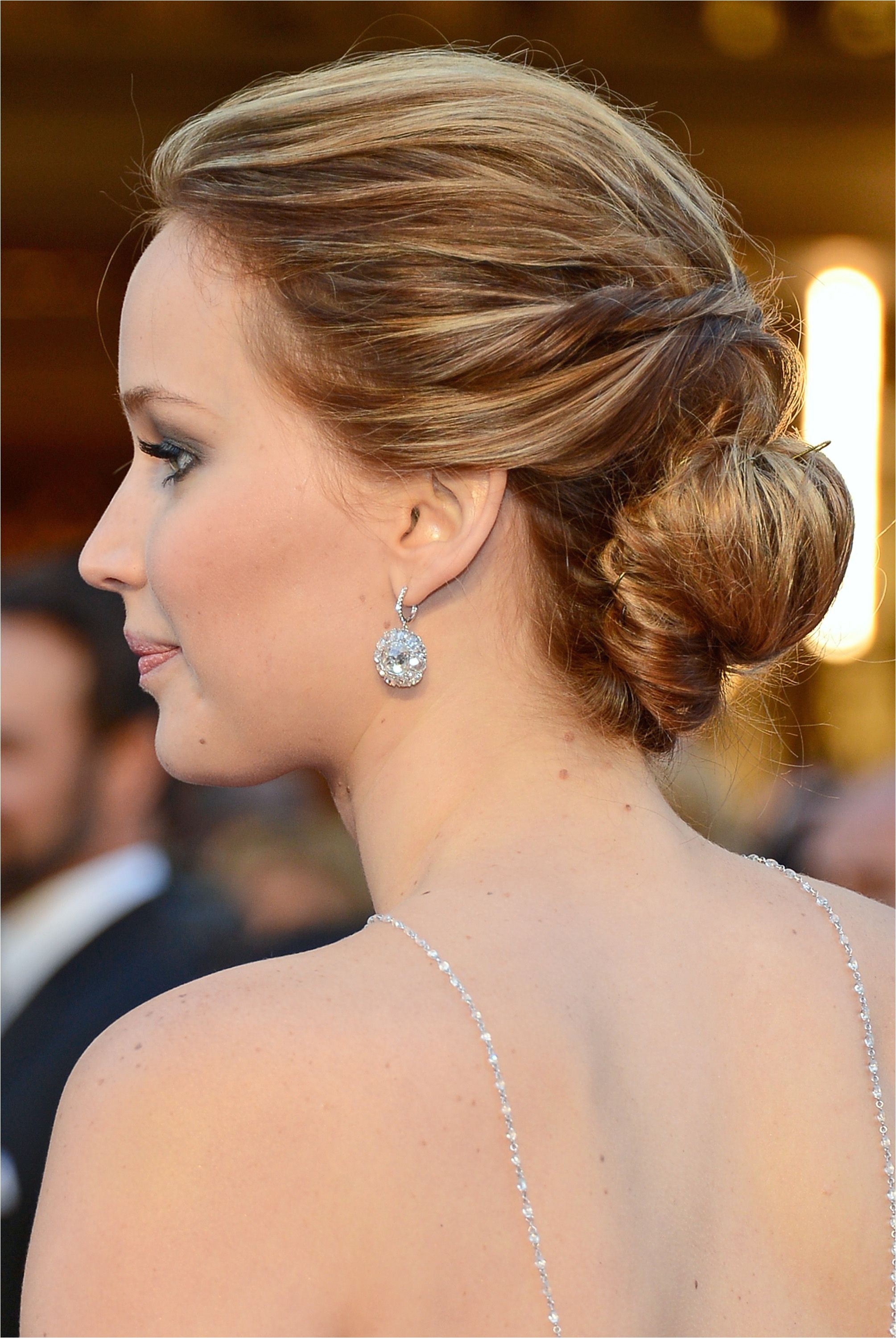 simple elegant updo for black tie event