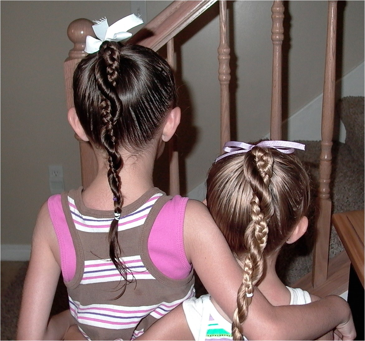 little girls hairstyles easy twist around braided ponytail 10 15 min
