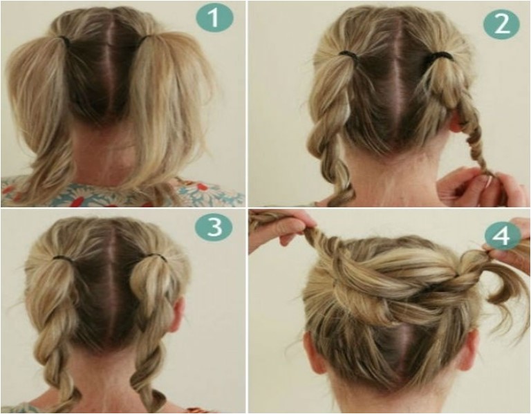 step by step bun hairstyles with pictures