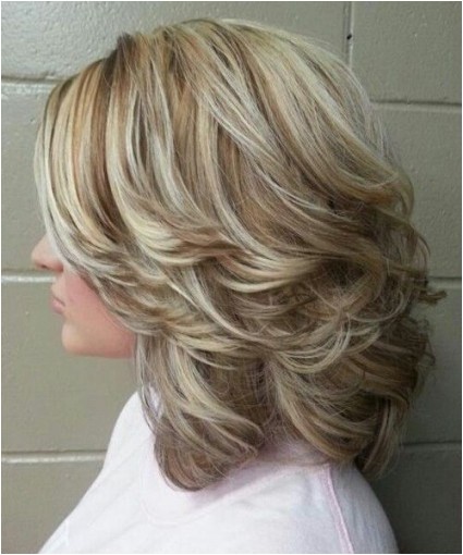 easy care medium length layered hairstyles