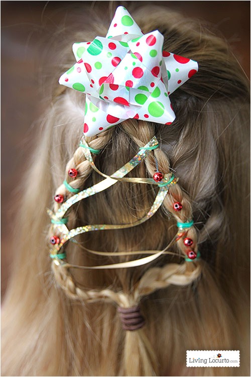 christmas tree braid hairstyle